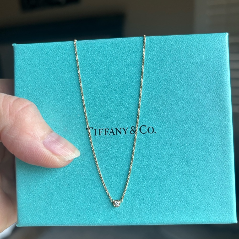 Tiffany & Co. Gold Necklace with Diamond